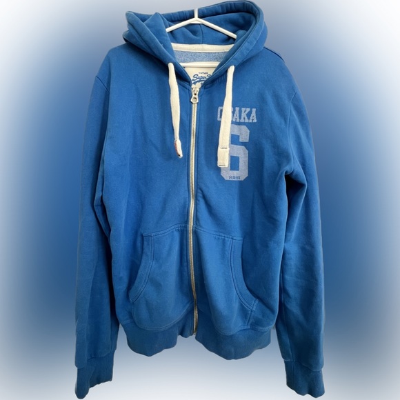 Superdry Other - Mens Superdry Osaka 6 Zip Hoodie, blue, XXL